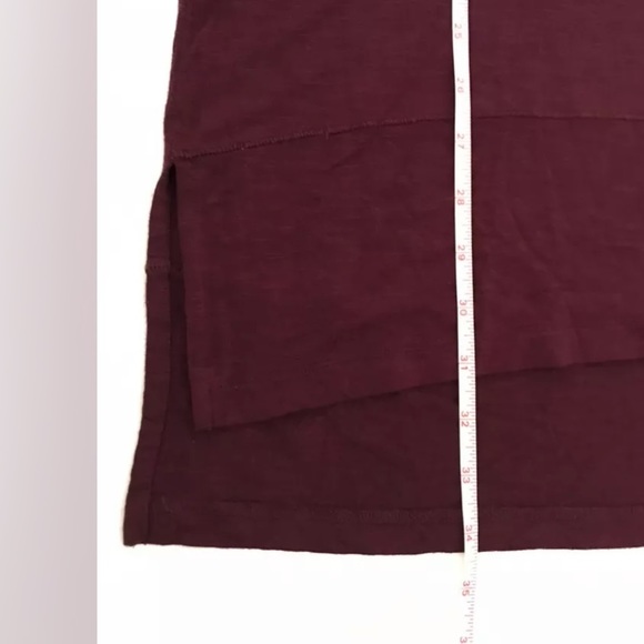 Anthropologie | Pure Good Long Tee Womens Size S Red Tunic V-neck Long Sleeve - Picture 9 of 12